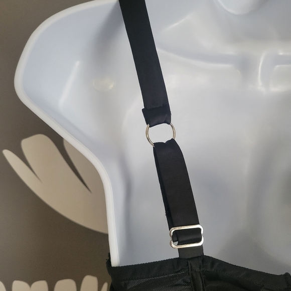 NWOT Leau Mesh Bodycon Corset Mini Dress Black Size Medium - Picture 10 of 10